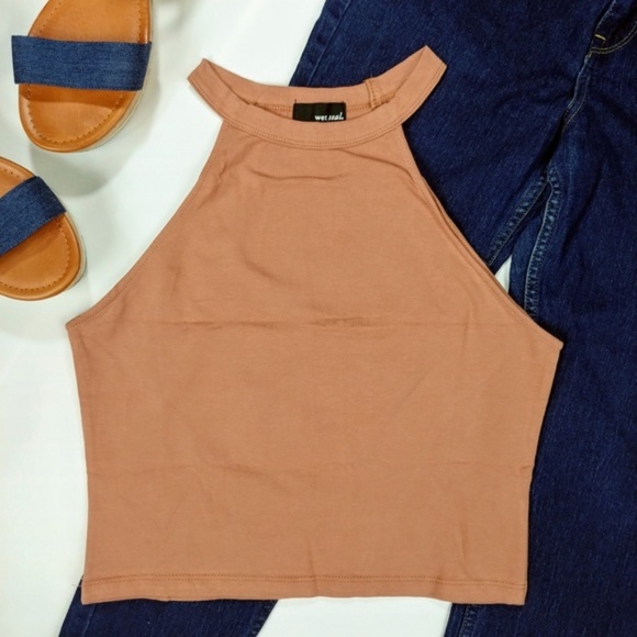 Wet Seal Tops - 🔥 Halter Crop Top NWOT